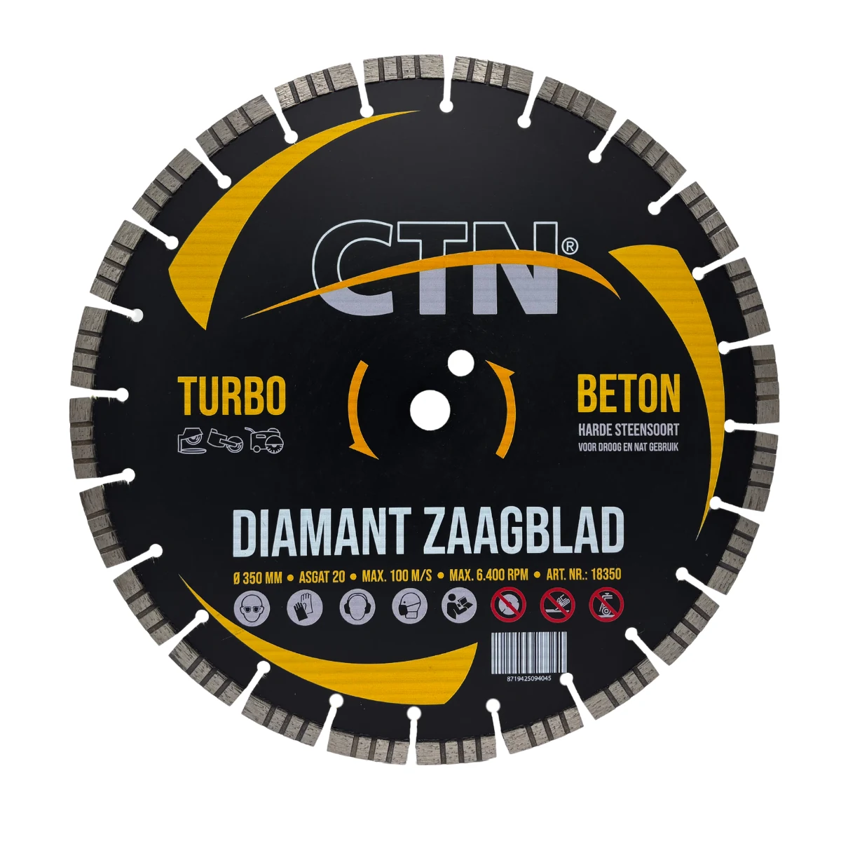 Diamant Zaagblad CTN | Turbo Beton | 350 mm x 20