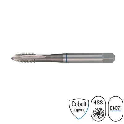 Machinetap HSS Cobalt | M35 | Doorlopende gaten | DIN371/376